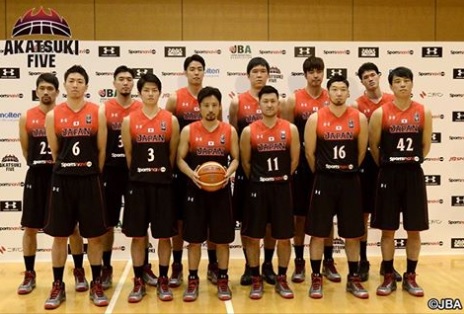 バスケットボール日本代表　アカツキジャパン　2016 ユニホーム　#11 バスケットボール日本代表 アカツキジャパン 2016 ユニホーム #11